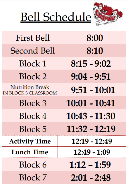 Bell Schedule