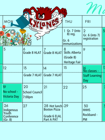 May calendar