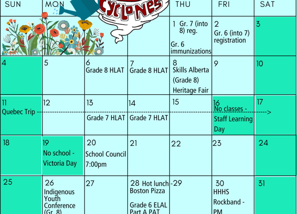 May calendar